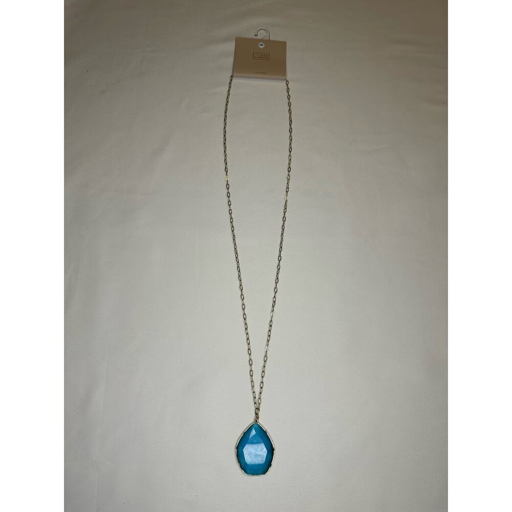 14th & Union Nickel-Free Necklace with Blue Pendant